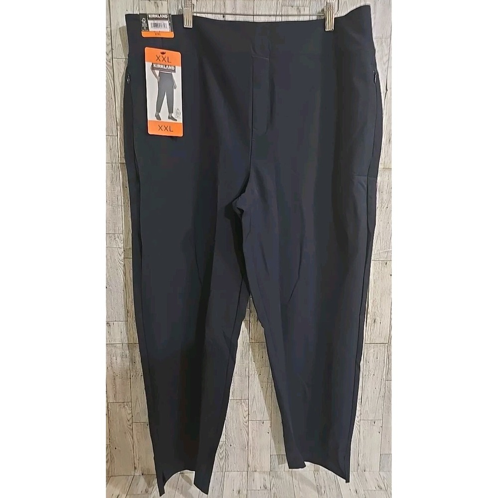 Kirkland Signature Ankle Pants 2XL Navy Blue Ladies Stretch Side Zipper Pockets